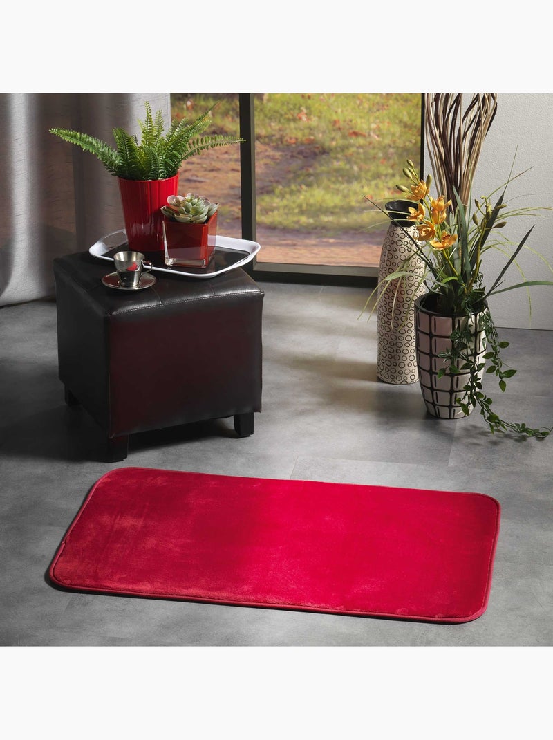 Tapis 50x80cm Flanoux Carmin Rouge carmin - Kiabi