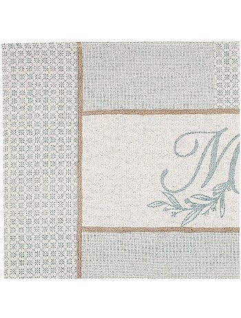 Tapis 60x90 cm Constance azur coton