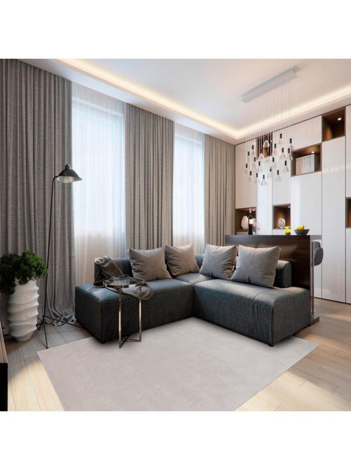 Tapis à courtes mèches microfibre doux Velluto - Kiabi