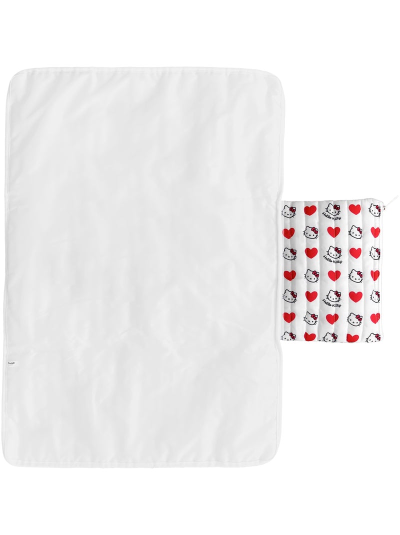 Tapis À Langer Nomade Bébé Enfant 70×50 cm - Hello Kitty - Pochettes Rangement Zippées Intégrées Blanc - Kiabi