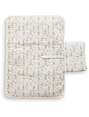 Tapis À Langer Nomade Bébé Enfant 70×50 cm – LOONEY TUNES – Pochettes Rangement Zippées Intégrées