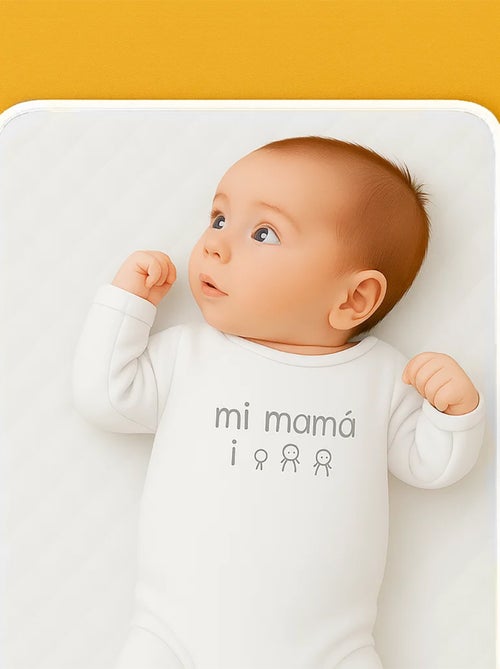 Tapis à Langer Nomade en Coton Bio Blanc - Kiabi