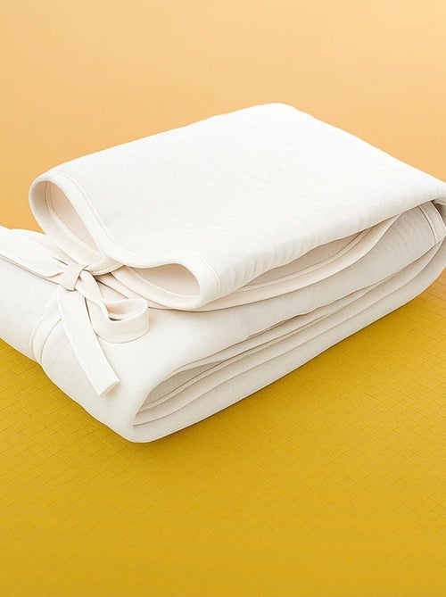 Tapis à Langer Nomade en Coton Bio Blanc - Kiabi