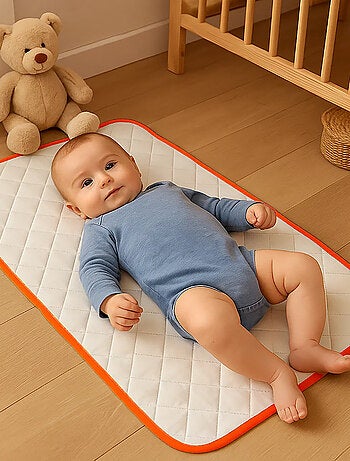 Tapis à Langer Nomade en Coton Bio Honey