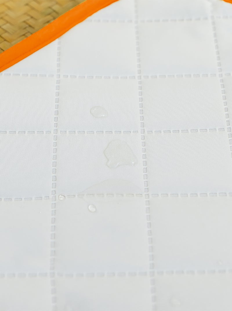 Tapis à Langer Nomade en Coton Bio Fraise Rouge - Kiabi