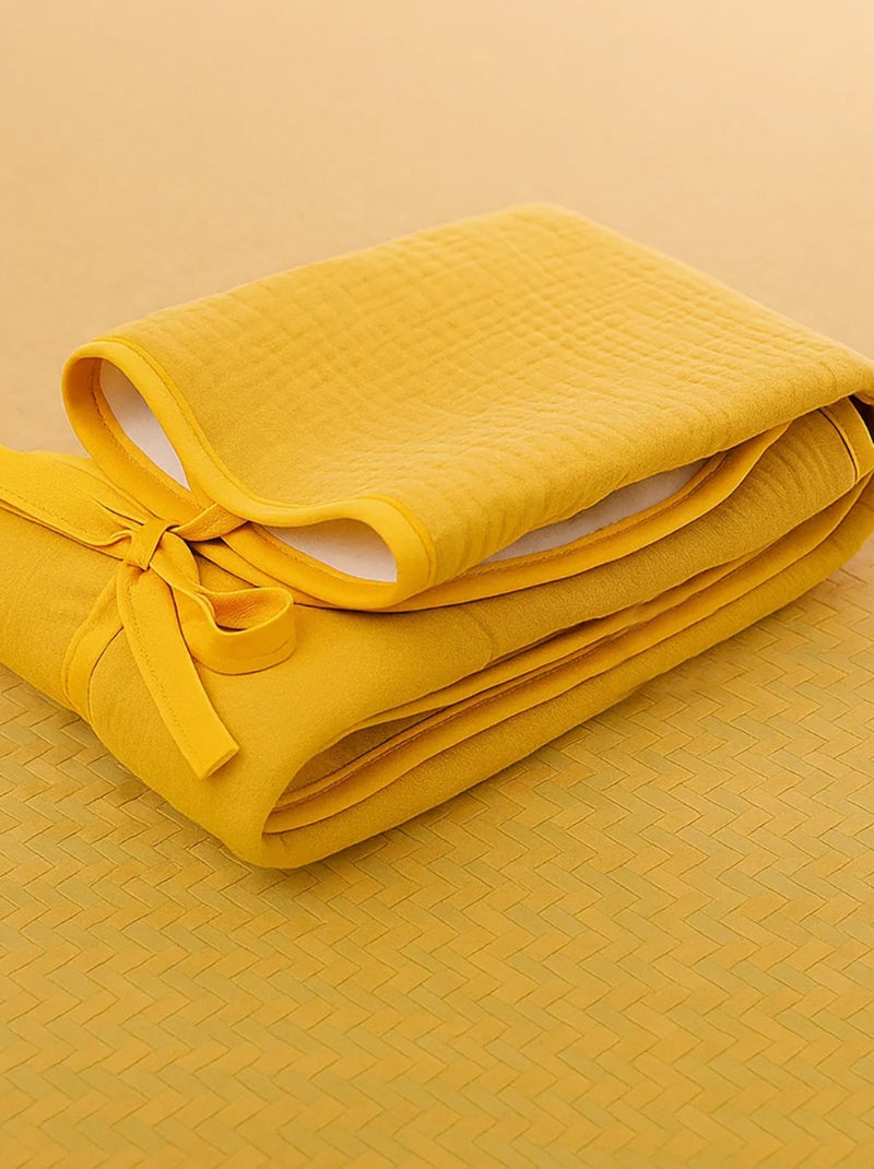 Tapis à Langer Nomade en Coton Bio Honey Beige - Kiabi