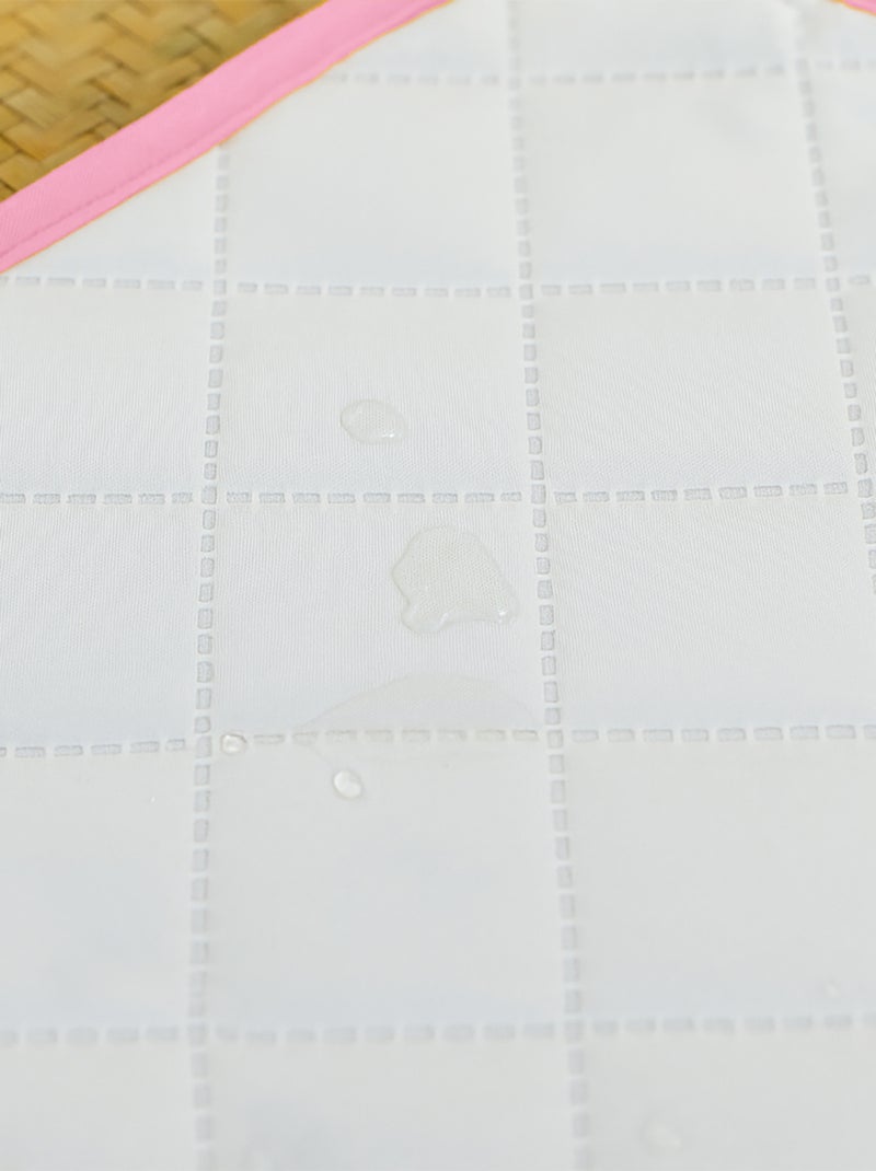 Tapis à Langer Nomade en Coton Bio Rose Rose - Kiabi