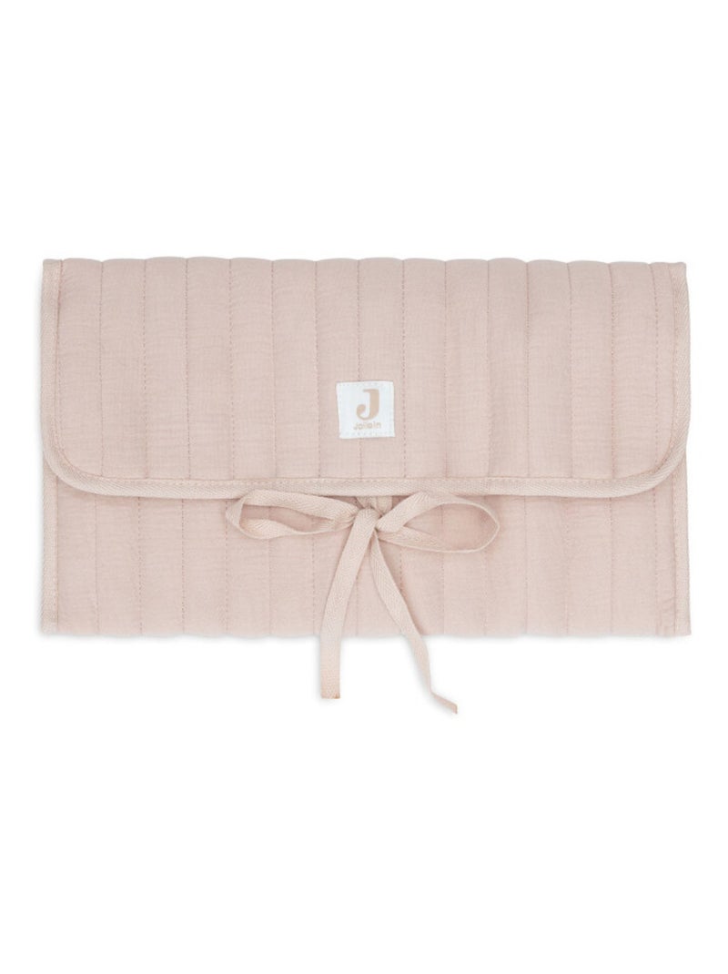 Tapis à langer Nomade Gaze de coton Rose - Kiabi