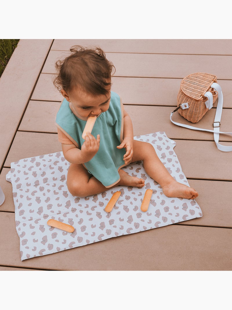 Tapis à langer pliant 40x58 cm - Matelas à langer nomade PVC Marron/Beige/Noir - Kiabi