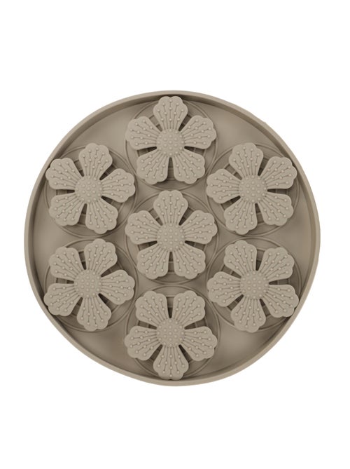 Tapis a lécher Fleur Rond - Kiabi
