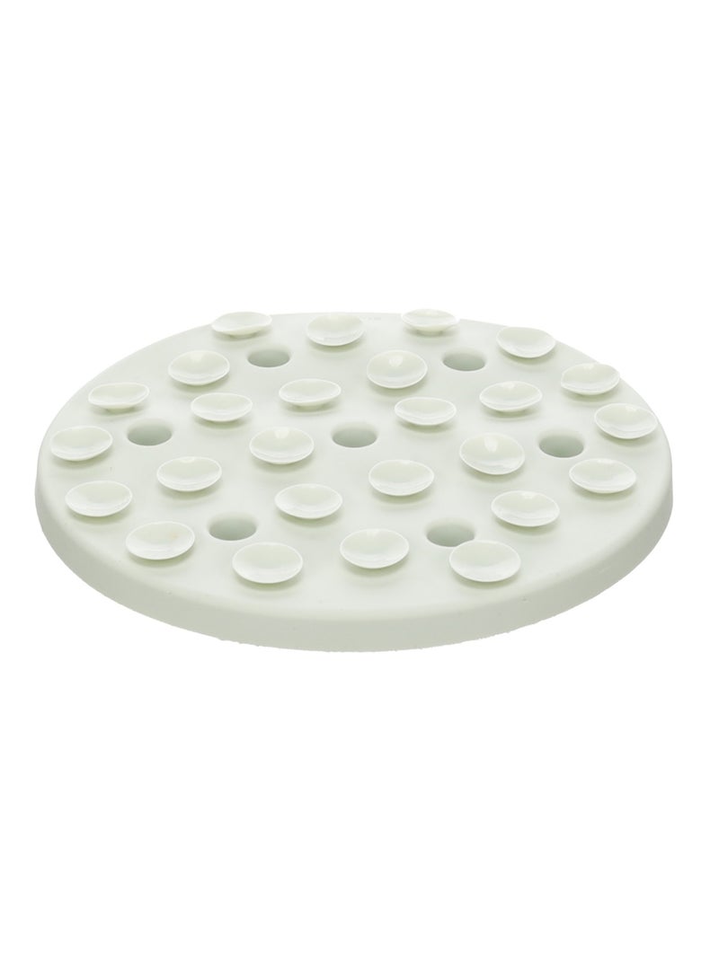 Tapis a lécher Fleur Rond Vert - Kiabi