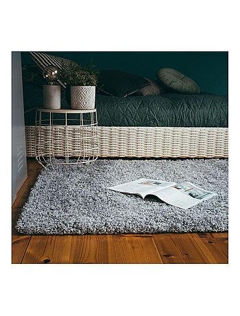 Tapis à poils longs uni moderne Bingo