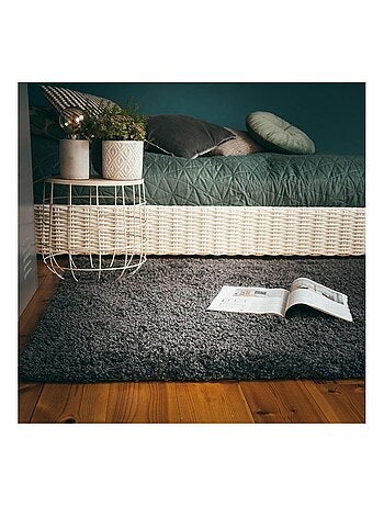 Tapis à poils longs uni moderne Bingo