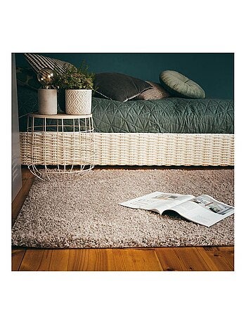 Tapis à poils longs uni moderne Bingo