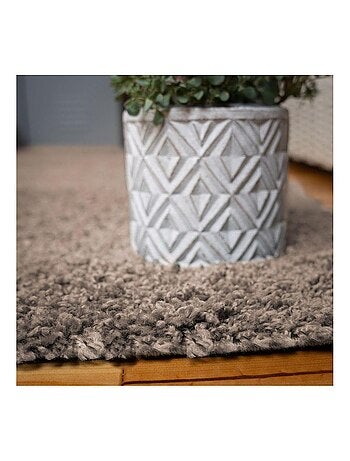 Tapis à poils longs uni moderne Bingo