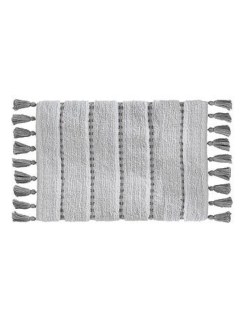 Tapis à pompons pour salle de bain