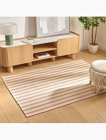 Tapis à rayures en coton antidérapant GROOVE