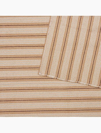 Tapis à rayures en coton antidérapant GROOVE