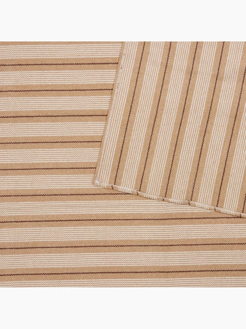 Tapis à rayures en coton antidérapant GROOVE - Kiabi