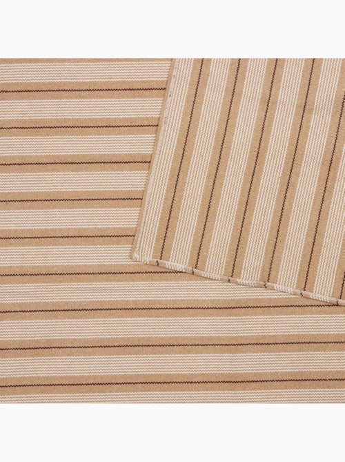 Tapis à rayures en coton antidérapant GROOVE - Kiabi