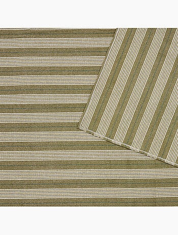 Tapis à rayures en coton antidérapant GROOVE
