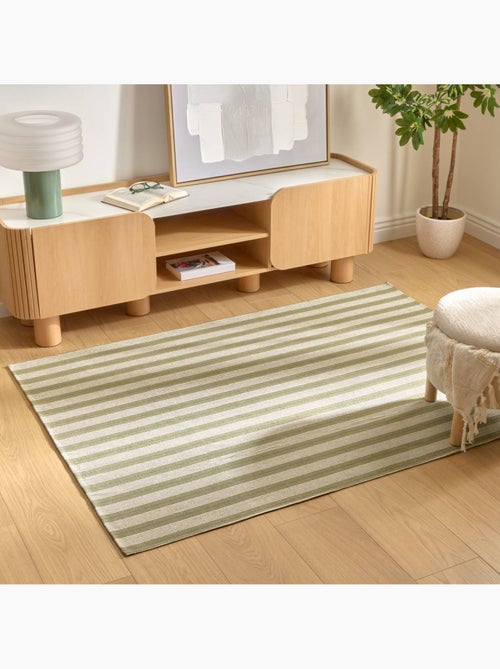 Tapis à rayures en coton antidérapant GROOVE - Kiabi
