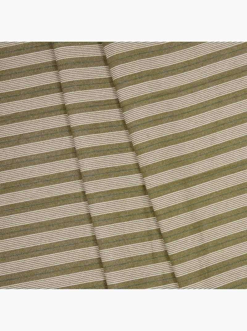 Tapis à rayures en coton antidérapant groove Vert - Kiabi