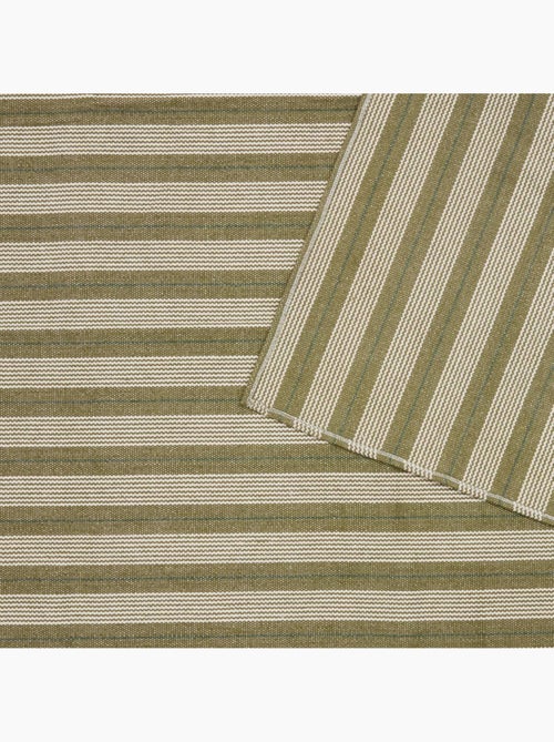 Tapis à rayures en coton antidérapant GROOVE - Kiabi
