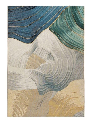 Tapis abstrait extérieur moderne plat Rivi