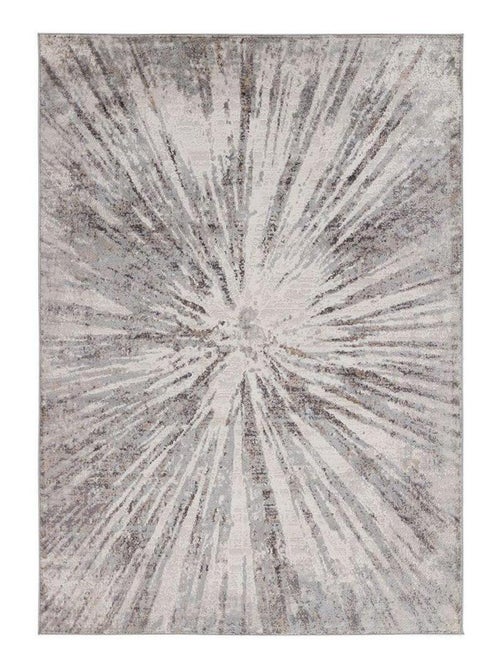 Tapis abstrait rectangle moderne poils ras Luna - Kiabi