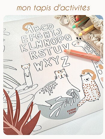 Tapis activités "Coloriage" Alphabet Savana