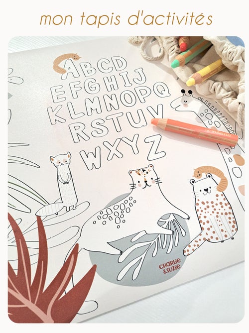 Tapis activités "Coloriage"  Alphabet Savana - Kiabi