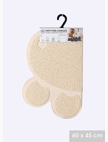 Tapis anti poussières forme patte, foncé
