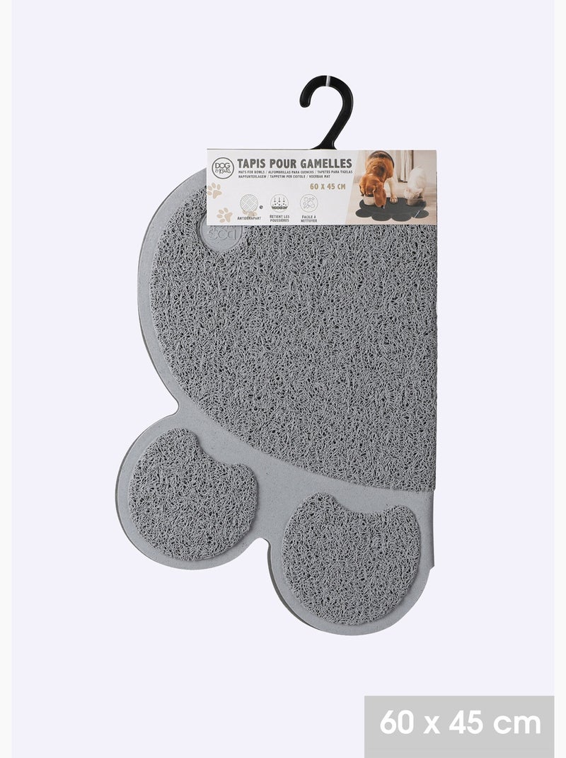 Tapis anti poussières forme patte, foncé Gris - Kiabi