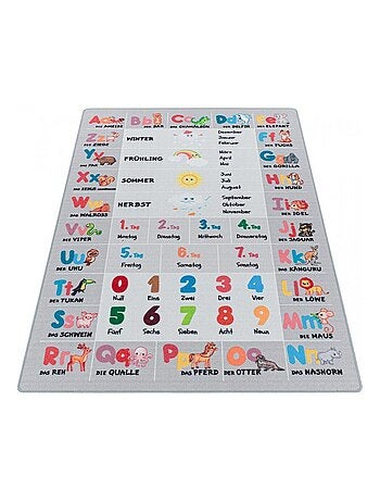 Tapis antidérapant enfant pour chambre ABC