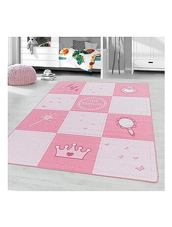 Tapis antidérapant rose pour fille Princess