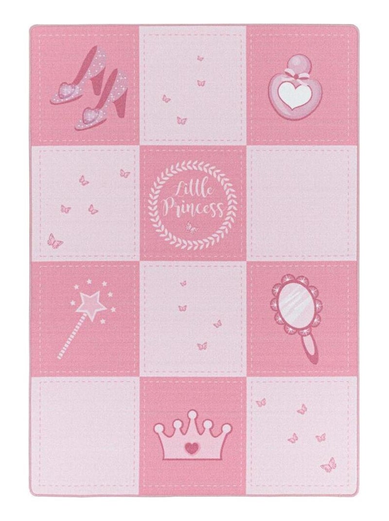 Tapis antidérapant rose pour fille Princess Noir Rose - Kiabi