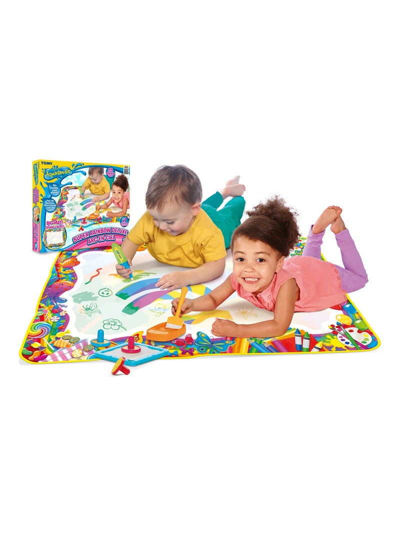 Tapis aquadoodle maxi arc-en-ciel - dessiner sans se tacher ! Dès 18 mois N/A - Kiabi