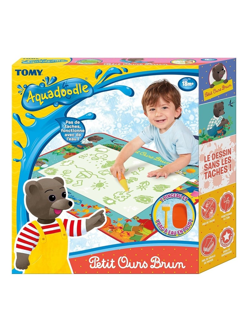 Tapis aquadoodle petit ours brun - dessiner sans se tacher N/A - Kiabi