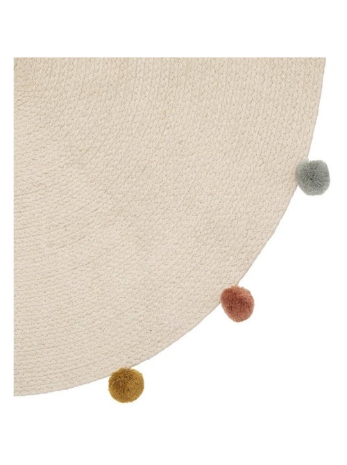 Tapis Arlequin pompons D90 - Kiabi