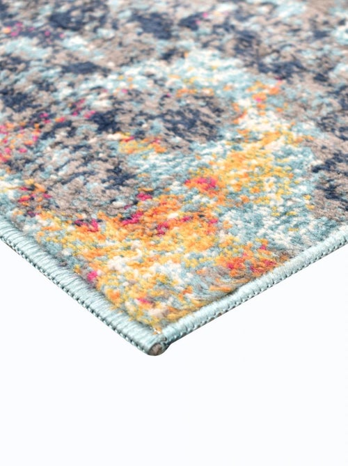 Tapis art abstrait - lyn3 desi couleurs vives - Kiabi