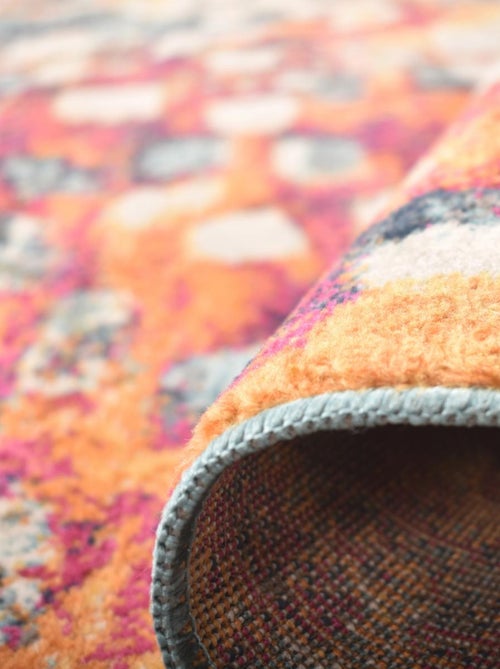 Tapis art abstrait - lyn3 desi couleurs vives - Kiabi