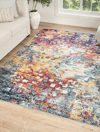 Tapis art abstrait - pf desi couleurs vives