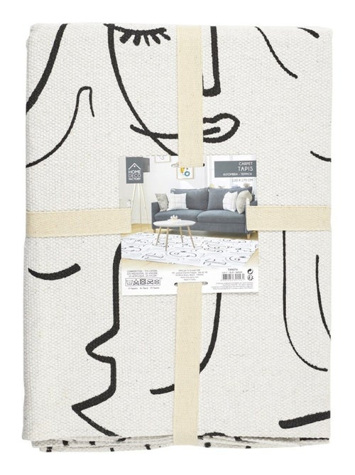 Tapis Arty 120x170 coton - Kiabi