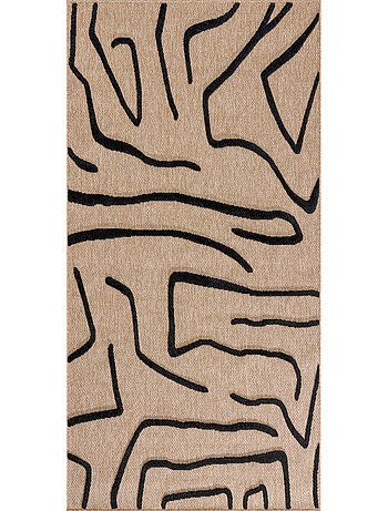 Tapis aspect jute - Palma - Motif géométrique