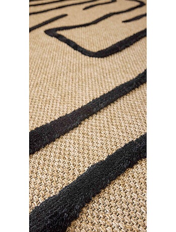Tapis aspect jute - Palma - Motif géométrique