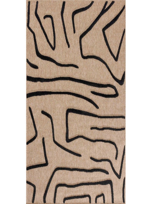 Tapis aspect jute - Palma - Motif géométrique - Kiabi