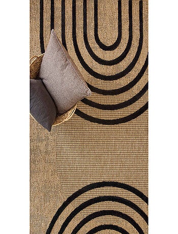 Tapis aspect jute - Palma - Motif géométrique