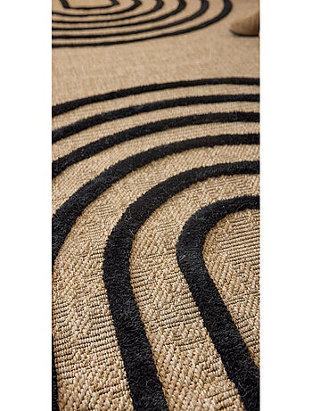Tapis aspect jute - Palma - Motif géométrique