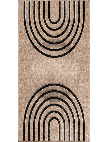 Tapis aspect jute - Palma - Motif géométrique